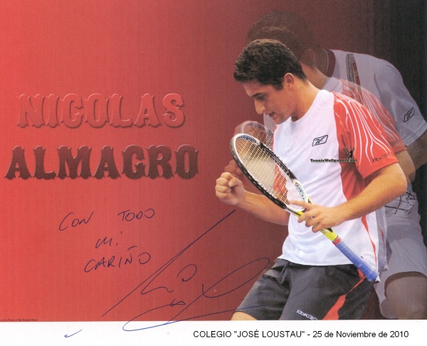 El tenista Nicolás Almagro en nuestro cole