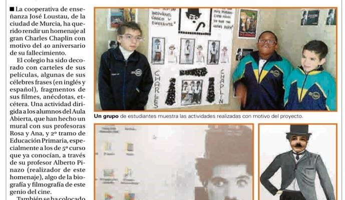 Charles Chaplin sigue vivo en el Colegio José Loustau